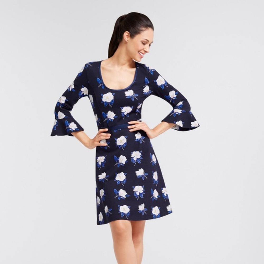 Draper James Southern Living Blue Magnolia Dress